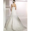 Elegant Trumpet Mermaid Sweetheart Straps Sweep Brush Train Lace Tulle Wedding Dress